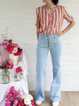 Cargar imagen en el visor de la galería, Patrón de pantalón vaqueros para mujer en PDF, ideal para coser en lino o denim. Patrón Víctor